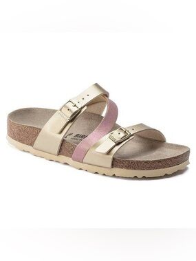 Birkenstock Rose Gold Leather Sandals